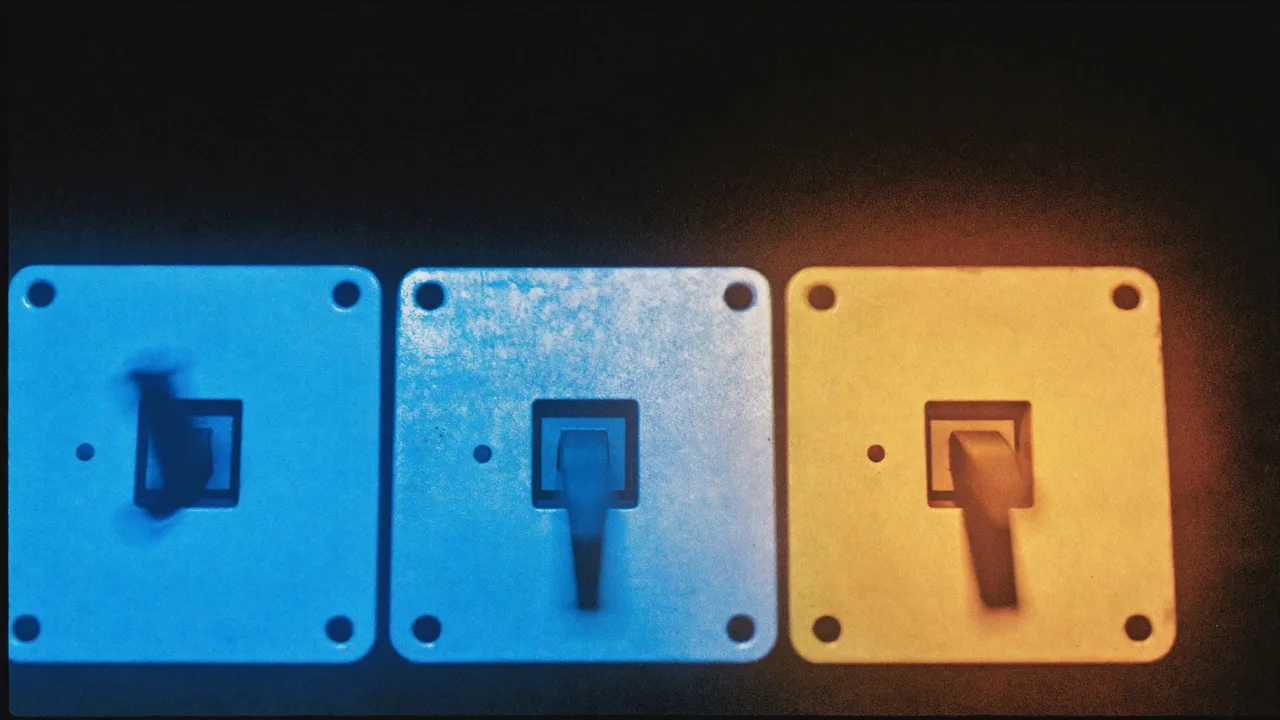 The manual switches locked; the automatic relay left running alone.