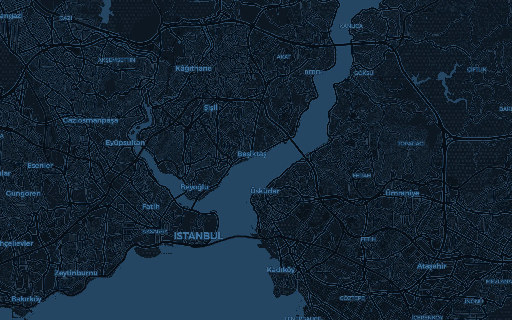 Map of Istanbul